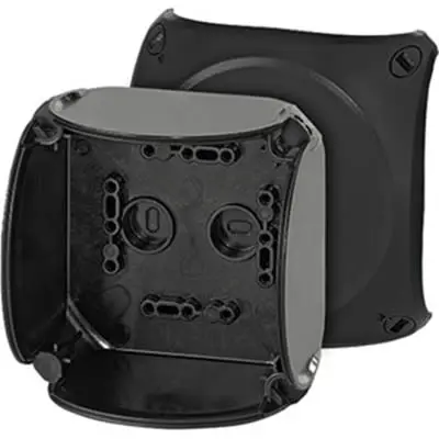 Produktfoto 1 von HENSEL EB Polycarbonat Abzweigdose Schwarz IP66 Breite 104mm Höhe 104 mm Länge 70 mm
