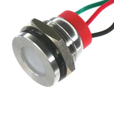 CML PL14SL Edelstahl-Panel-Leuchte Blau Panel-LED, Draht 240V 14 mm, IP67