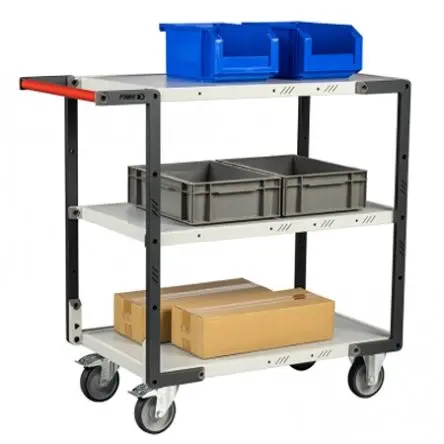 Produktfoto 1 von FIMM 3 Gestellwagen, Stahl Rahmen, max. 250 kg 850 mm, 945 mm 495 mm