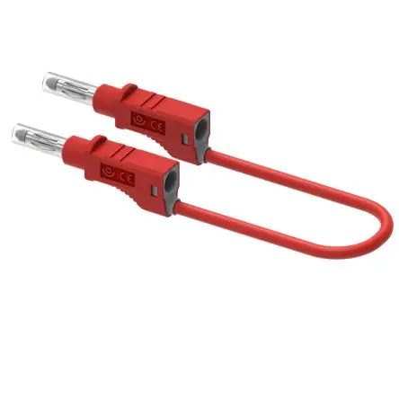 Produktfoto 1 von Electro PJP Stecker 12A Stecker / Stecker, Rot 2 m, 600V