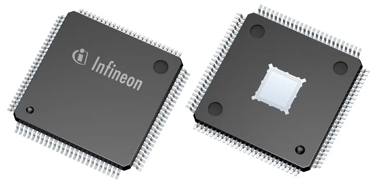Produktfoto 1 von Infineon Mikrocontroller XMC4400 Cortex M4 32 bit Oberfläche 512kB Flash LQFP 100-Pin 120 MHz 80 kB RAM