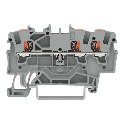 Produktfoto 1 von WAGO TOPJOB S Anschlussklemmenblock DIN-Schiene 1 Orange, 1.5mm², 600V Einsteck-Anschluss IECEx/ATEX/CSA