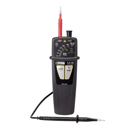 Produktfoto 1 von Chauvin Arnoux LED Spannungsprüfer, 690 V ac, 750 max. Durchgangsprüfung Batterie CAT IV