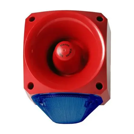 Produktfoto 1 von Klaxon PNC LED, Dauerbetrieb-Licht Signalleuchte 60V Blau IP66 Feststehend / 113 dB 113 dB @ 1m