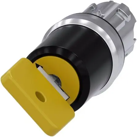 Produktfoto 1 von Siemens SIRIUS ACT 3SU10 Schlüsselschalterkopf 22 mm 2 Positionen 73033 Rastend IP69K, IP66, IP69, IP67, IP20