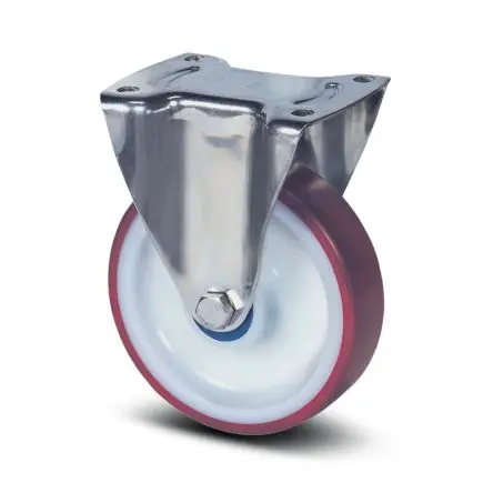 Produktfoto 1 von Tente Feststehend Rolle, Rad ø 100 mm, 150 kg, Ges H. 128 mm, Rad B. 32 mm, Polyamid