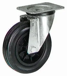 LAG Drehbar Rolle, Rad ø 125 mm, 90 kg, Ges H. 154 mm, Rad B. 37.5 mm