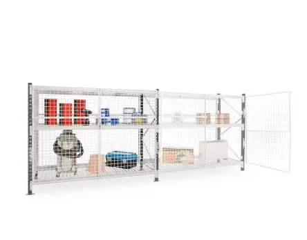 Produktfoto 1 von Manorga Regal Starterset, 2 Regale, Galvanisierter Stahl, Grau, 2000 mm x 1800mm, 800 mm, 683 kg Last