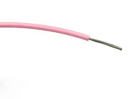 Produktfoto 1 von RS PRO Schaltdraht, 18 AWG 100 m Rosa Ø 2.3 mm 24 Litzen Polyvinylchlorid