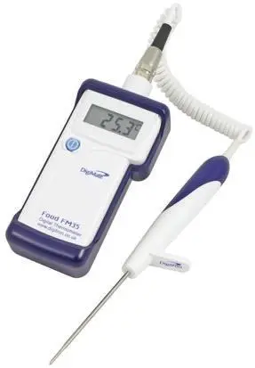Digitron Digitales Thermometer, FM35, Tragbar, 1 bis 1372 °C ±1°C max, Messelement Typ Doppelfunktion (Tauch- und
