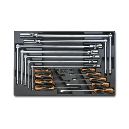 Produktfoto 1 von BETA Universeller Einsatz Werkzeugsatz, Thermogeformter Tray 16-teilig