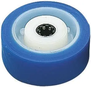 Produktfoto 1 von LAG Rollwagenrolle Weiß, Blau, Mat. Polyurethan, 250 kg Ø 100 mm, B. 40 mm