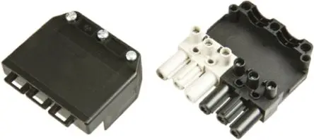 Produktfoto 1 von Wieland GST18i Beleuchtungssteckverbinder Stecker/Buchse, Steckverbinder mit Zugentlastung, Kontakte: 6, Anz.Ausl. 6,