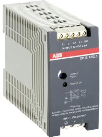 Produktfoto 1 von ABB CPE DIN-Schienen Netzteil Geschalteter Modus 240V ac Wechselstrom/Gleichstrom / 2.5 A 12V dc DC 30 W