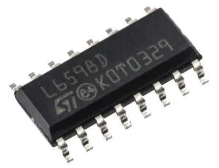 Produktfoto 1 von STMicroelectronics PWM-Controller 400 kHz 0.25 mA 16.6V 5.07V 25 mA 16-Pin SOIC