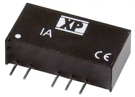 XP Power IA DC/DC Konverter, 24V, -24 V OUT 21 mA Durchsteckmontage 5V dc 1 kV dc 1 W -40 °C 85 °C