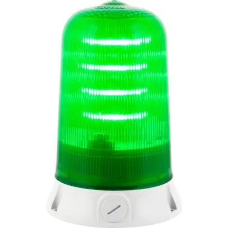 Produktfoto 1 von RS PRO LED Filament/Warnsummer, Umdrehung, Dauer Signalleuchte 12V Grün Basis, Ø 142 mm x 212 mm IP65