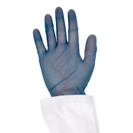 Produktfoto 1 von Detectamet 450 Einweg Einweghandschuhe aus Vinyl, lebensmittelecht Blau Größe XL, 200 Stück