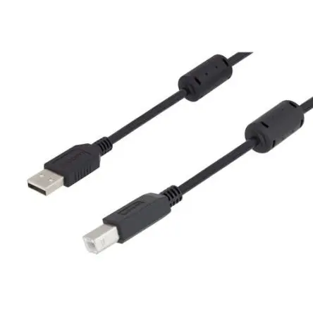 Produktfoto 1 von L-Com Stecker U2A00002 USB-Kabel, USB Typ A Stecker / USB B, USB-Typ B, 5 m USB 2.0 Schwarz