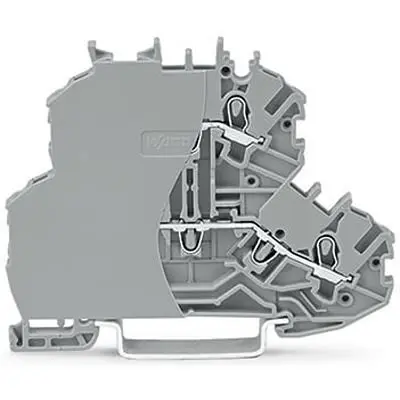 Produktfoto 1 von WAGO TOPJOB S Anschlussklemmenblock DIN-Schiene 2 Grau, 1mm², 600V Zugfederklemme ATEX, EAC Ex, IECEx