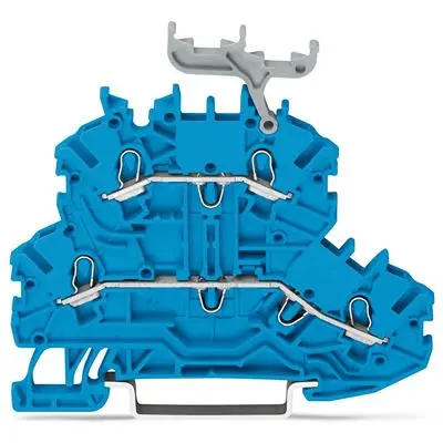 Produktfoto 1 von WAGO TOPJOB S Anschlussklemmenblock DIN-Schiene 2 Blau, 1mm², 600V Zugfederklemme IECEx, EAC Ex, ATEX