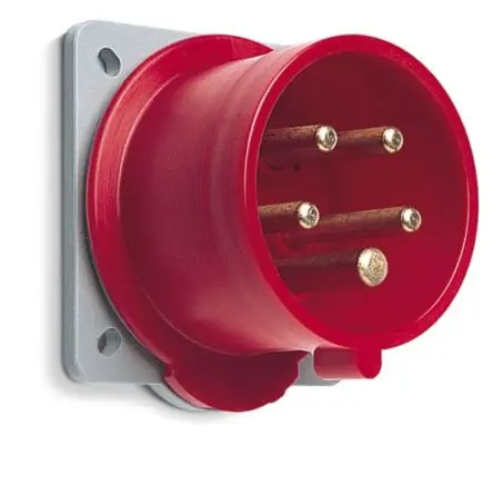 Produktfoto 1 von Amphenol Industrial 2CMA1 Leistungssteckverbinder Rot, 415V 3P+N+PE / 32A, Panel IP44
