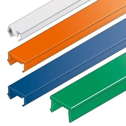 Produktfoto 1 von Bosch Rexroth Cover Profile Abdeckstreifen für Nutgr. 10 mm, L. 2 m, Polyvinylchlorid, Schwarz