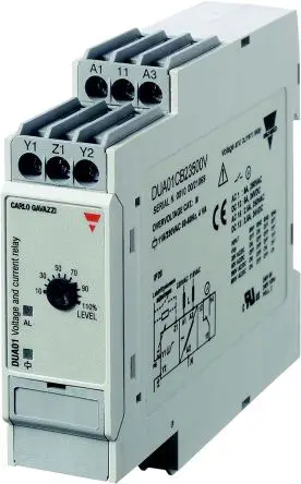 Carlo Gavazzi DUA01 Überwachungsrelais 1-phasig, 1-poliger Umschalter DIN-Hutschiene