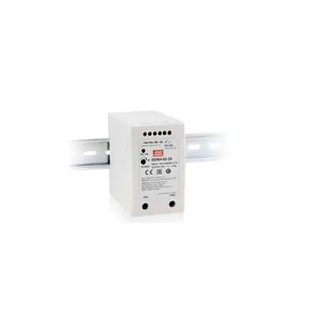 Produktfoto 1 von MEAN WELL DDRH-60 DC/DC Konverter, 12V dc OUT 5 A DIN-Hutschiene 1500V dc 500 V dc 60 W -30 °C 80 °C