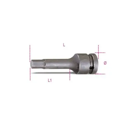 Produktfoto 1 von BETA 12.7 mm 8 mm Sechskant Schraubbit, Sechskant, 1-teilig, 78 mm