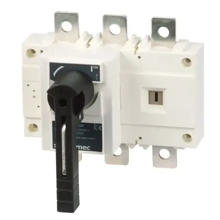 Produktfoto 1 von Socomec SIRCO 3X200A F Trennschalter 3-polig Wand, Schnellanschluss, DIN-Hutschiene 200A 23 kW Rot, Grau, Schwarz IP65