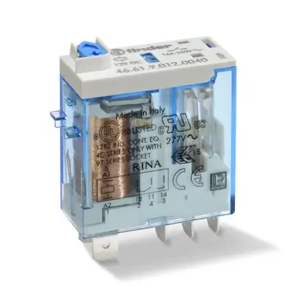 Produktfoto 1 von Finder Leistungsrelais 230V ac Spule 1-poliger Umschalter 16A 350 Ω 0.5 W