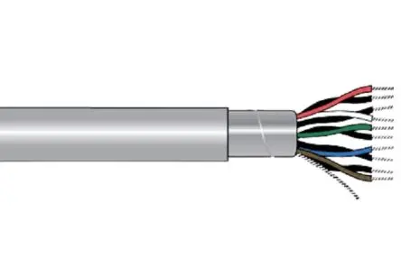 Produktfoto 1 von Alpha Wire Alpha Essentials Communication & Control Netzkabel 100 ft Schwarz, Rot 18 Litzen Polyvinylchlorid