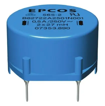 Produktfoto 1 von TDK B82721A Netzleitungsdrossel, Ferrit-Kern, 2.2 mH, 2 A, Radial / R-DC 130 mΩ, Ø 0.7 mm, Ø 0.7 mm x 13.3 mm