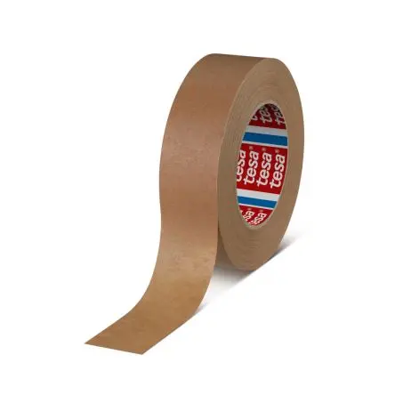 Produktfoto 1 von Tesa 04341-00008-00 Krepp Abdeckband Hellbraun, Stärke 190μm Gummi-Kleber 75mm x 50m