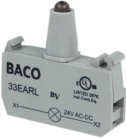BACO BACO Lichtblock Anzeigenblock LED Rot beleuchtet 230V Schraube