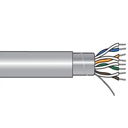 Produktfoto 1 von Alpha Wire Alpha Essentials Communication & Control Steuerkabel, 8-adrig 0.25mm² 24 AWG Grau Geschirmt, 100 ft,