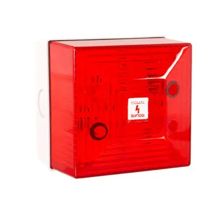 Produktfoto 1 von Clifford & Snell FL40 Xenon Filament/Warnsummer Signalleuchte 230V ac Rot Wand IP65