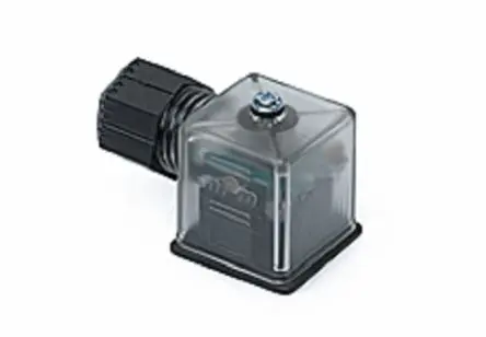 Produktfoto 1 von Molex 121207 DIN 43650 Ventilsteckverbinder DIN 43650 2 / 24V Kontrollleuchte, Gelb