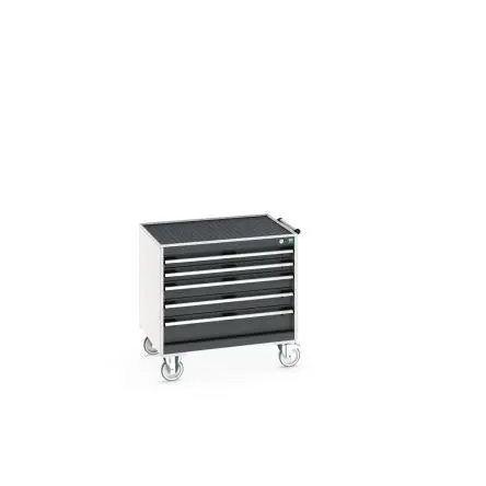 Bott Stahl Schrank, Typ Werkzeugschrank 5 Schubladen mit Rädern, 785 mm x 800mm x 650 mm