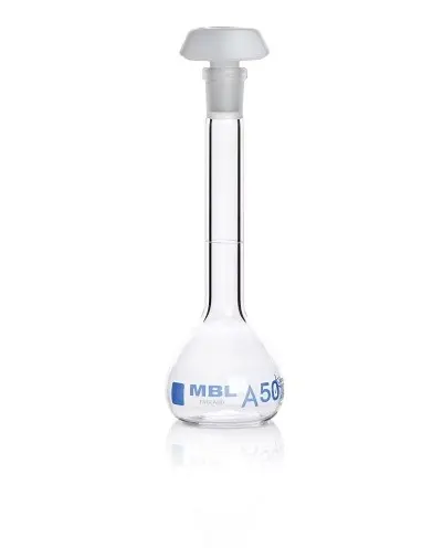 Produktfoto 1 von RS PRO Borosilikatglas Laborflasche 20ml Messkolben Enghalsig