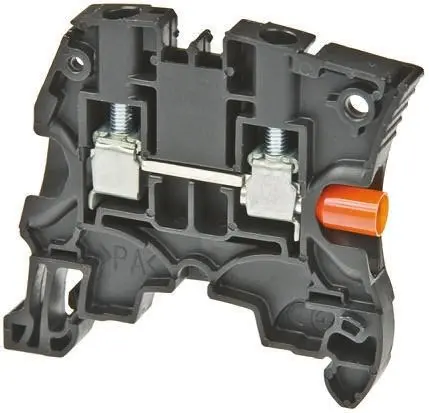 Entrelec ZS6 Anschlussklemmenblock für Durchkontaktierung 2 Schwarz, 6mm², 1000V ac Schraubbefestigung ATEX