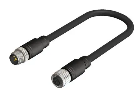 Produktfoto 1 von RS PRO, 4-polig Steuerleitung, M12, Gerade Buchse 8 / M12, Gerade Stecker, Länge 10 m