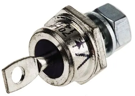 Produktfoto 1 von Vishay VS-70HF Schraubanschlussklemme Diode Wechselnd Kathoden-Bolzen, 600 V / 70 A, 2-Pin DO-203AB