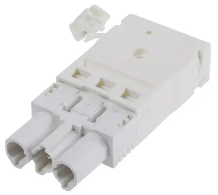 Produktfoto 1 von Wieland GST18i3 Beleuchtungssteckverbinder, Kabel Stecker, Mini-Steckverbinder, Klemme 16A, Kontakte: 3 IP40, Weiß,