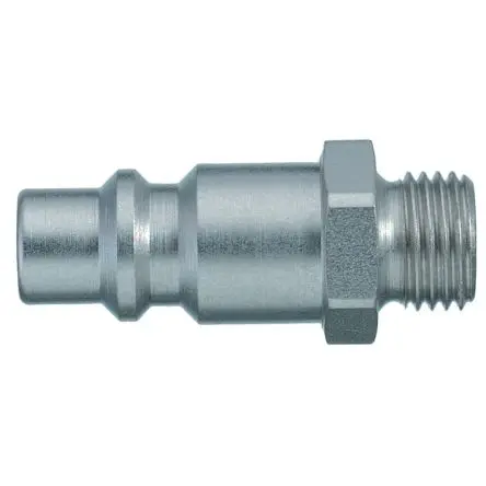 Produktfoto 1 von Legris Pneumatische Schnellsteckkupplung, Stahl, vernickelt 1/2 in Stecker, Buchse, ISO 6150 B und US MIL-SPEC 4109