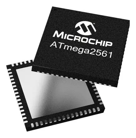 Produktfoto 1 von Microchip Mikrocontroller ATMEGA2561V AVR 8 bit Oberfläche 256kB Flash MLF 64-Pin 8 MHz 8 kB RAM