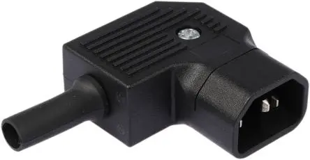 Produktfoto 1 von Bulgin PX0686 IEC-Steckverbinder C14 250V, gewinkelt Stecker, Kabel 10A, 2-poliger Stecker Japan
