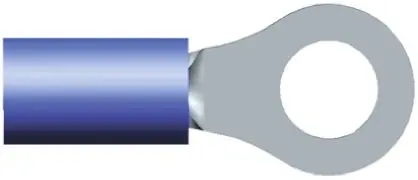TE Connectivity PIDG Ringkabelschuh, Isoliert 16 AWG, Nylon, Blau, 14 AWG max.AWG, aussen ø 8.71 mm, innen ø 5 mm, M5