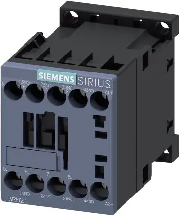 Produktfoto 1 von Siemens SIRIUS Hilfsschütz 48V dc-Spule, 690V ac / 10 A 48V dc 4 Schließer 4-Hilfskontakte